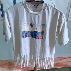 Ganni short sleeve T-shirt for women